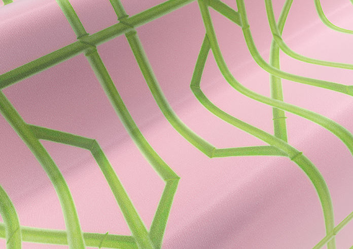 Bamboo Candy, Green Pink - Roman Blind - Image 4